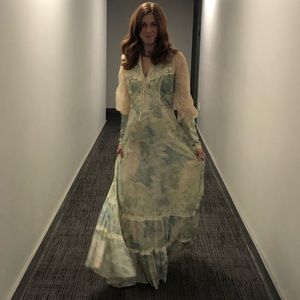 Gunne Sax by Jessica vintage maxi prairie dress M
